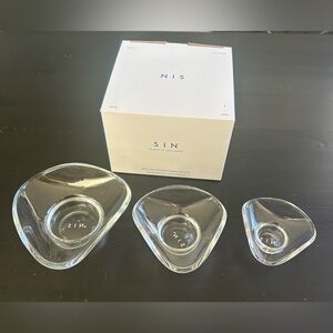 SIN Urch Glass Set of Decorative Bowls Set (3 Set)